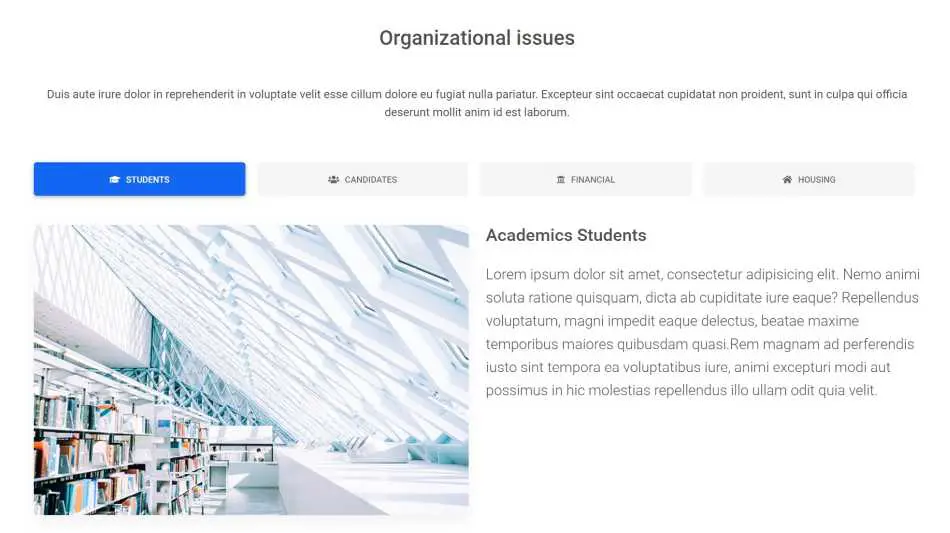 Bootstrap 5 Industries University Design Block